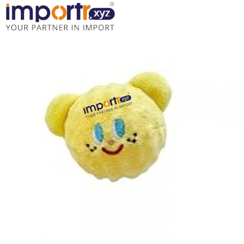 Juicepet Eco-Friendly Bear Bite Ball Plush Interactive Dog Chew Toy-Daily Use