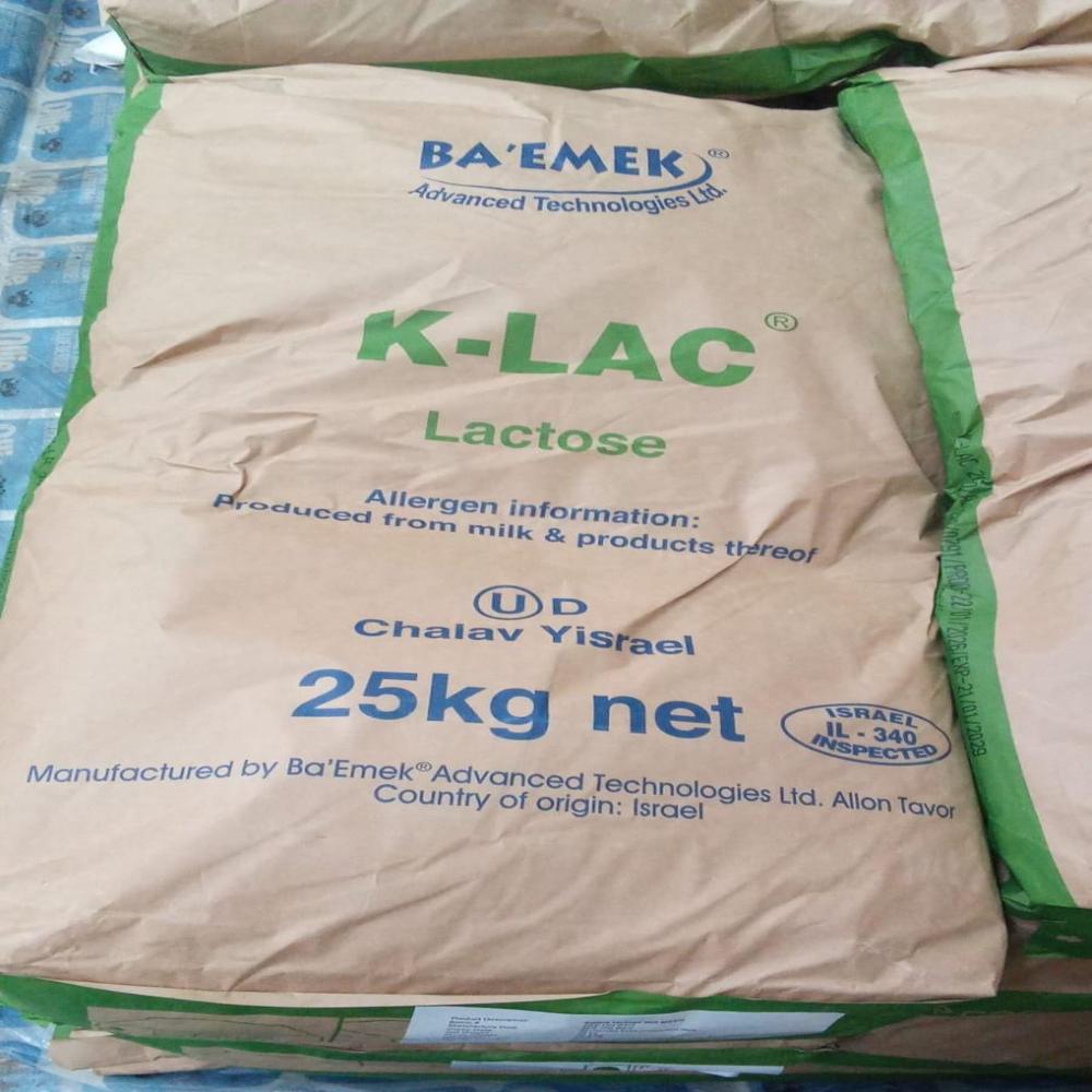 Lactose Monohydrate - Pharmaceutical Grade Dry Powder, 25 Kg Bag | 99% Purity, Odorless, Slightly Sweet Taste, Stable, Non-toxic, Shelf Life 2-3 Years