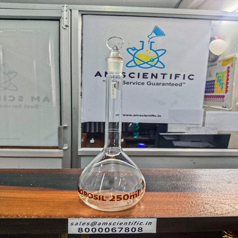 Volumetric Flasks Class A Narrow Mouth Clear with Individual Calibration Certificate 