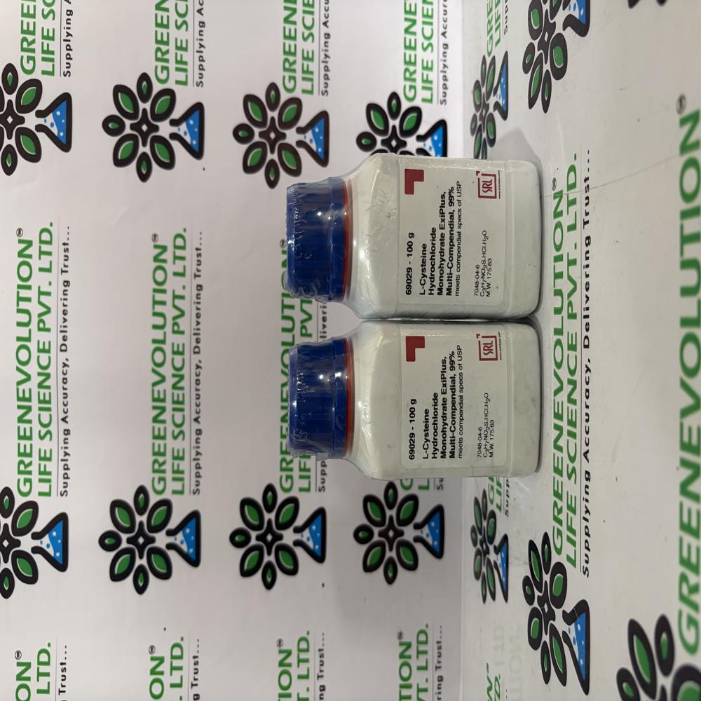 L-Cysteine Hydrochloride Monohydrate ExiPlus Multi-Compendial 99% 100g SRL