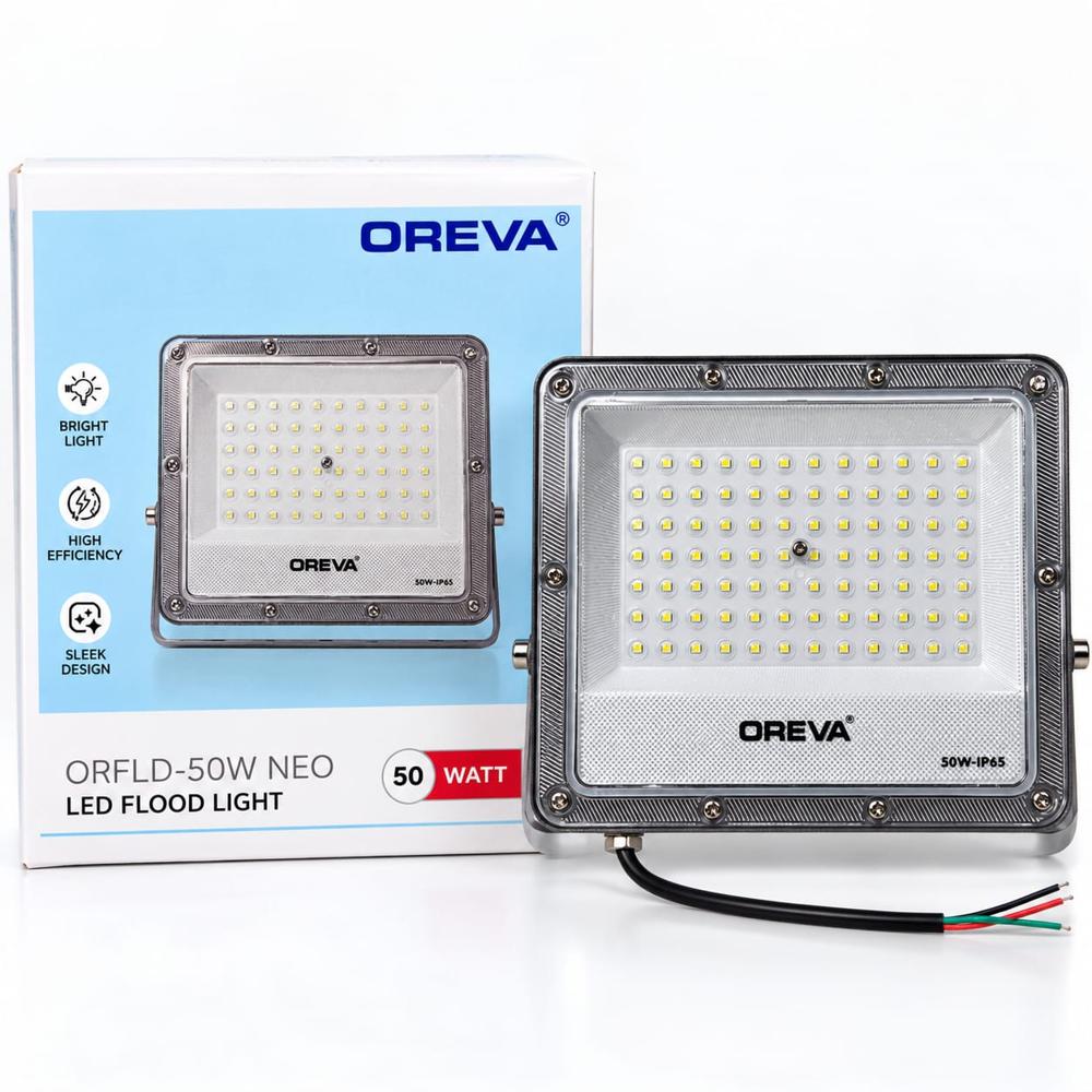 OREVA 50W LED Flood Light, Wall Light, High Power Lighting