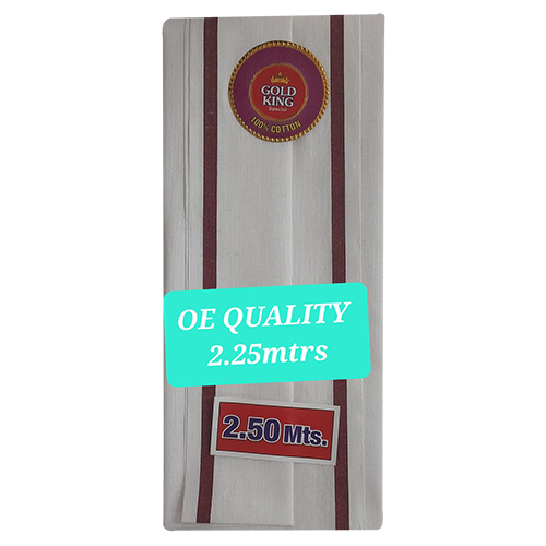 2.25 Mtrs White Cotton Gamcha