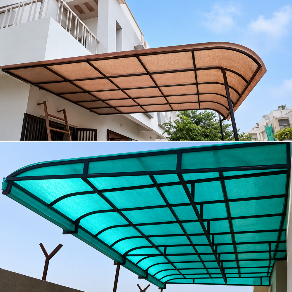 FRP parking shed