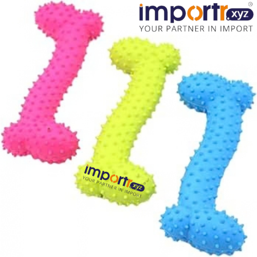Felxible Rubber Bone Chew Toy