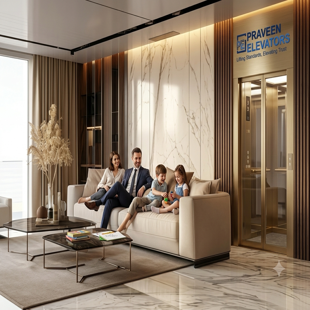 10-13 Persons Commercial SS Glass Passenger Elevator