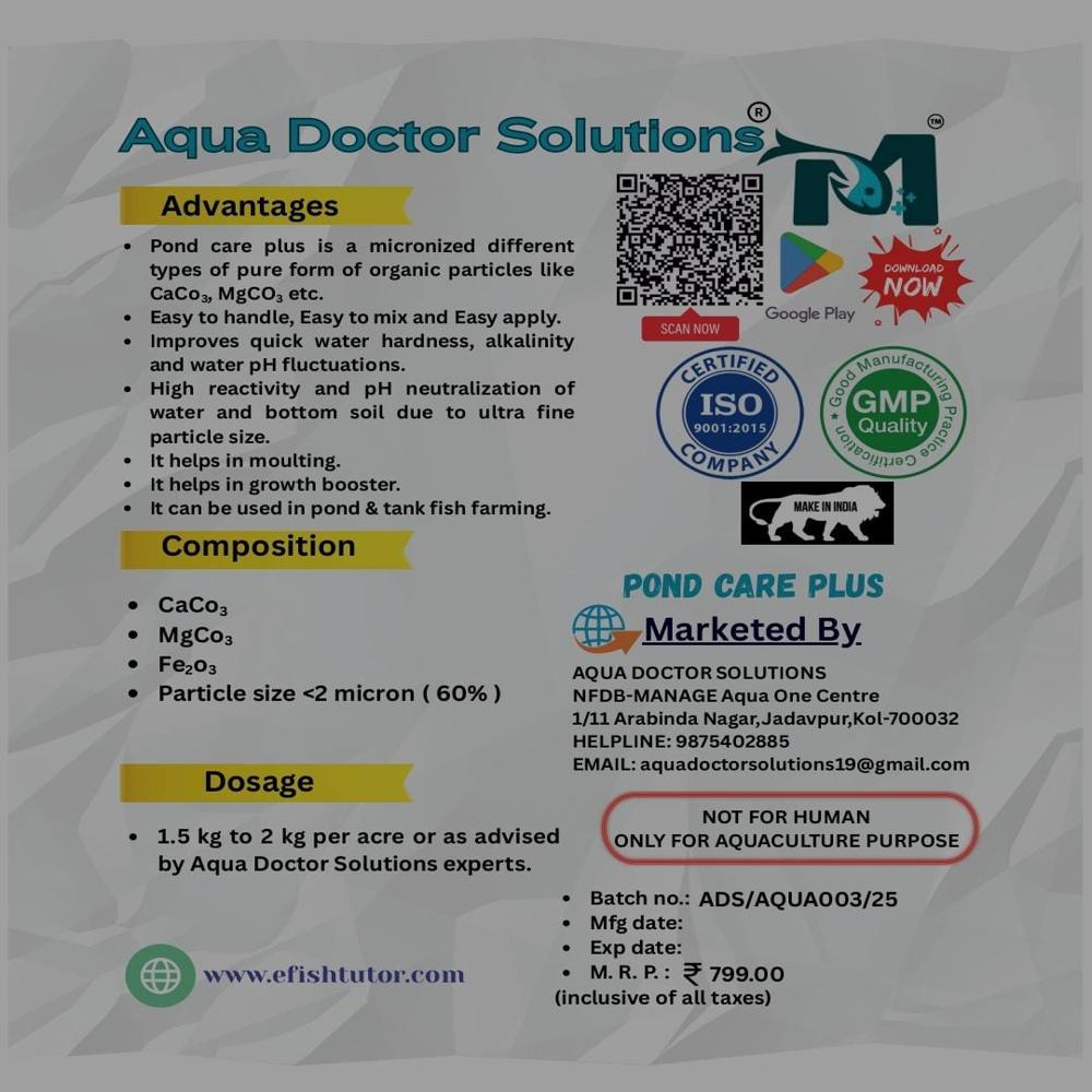 Pond Care Plus Water Conditioner For Aquaculture