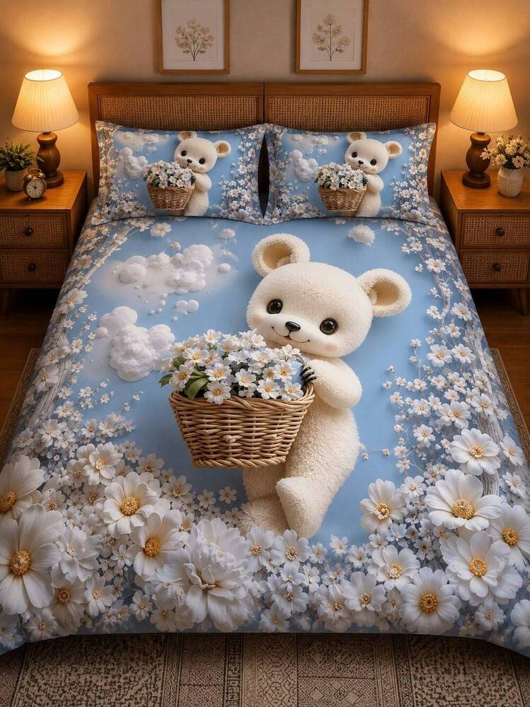Tokri Gudda Printed Double Bedsheet