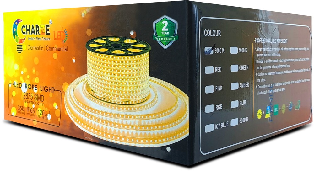 Charze Rope Light - Rated Voltage: 12 V
