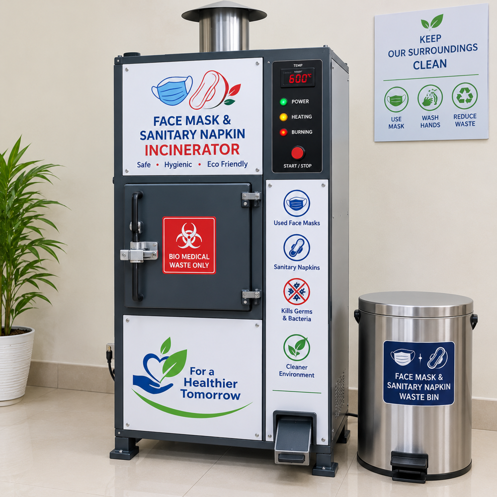 Face Mask Sanitary Napkin Incinerator