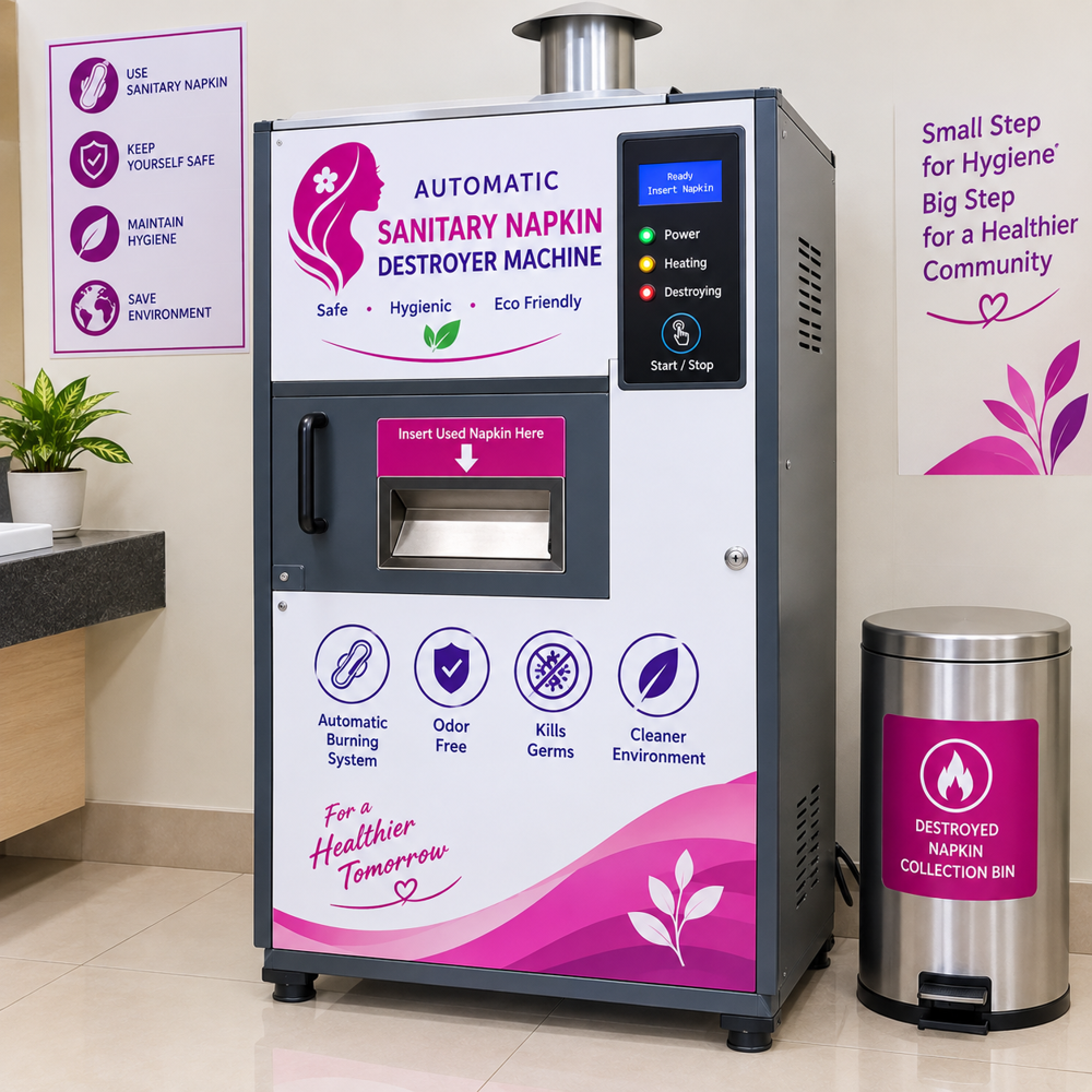 Automatic Sanitary Napkin Destroyer Machine