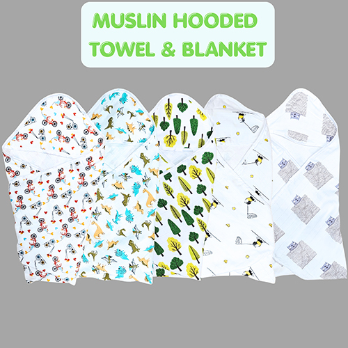 Muslin Hooded Towel And Blanket