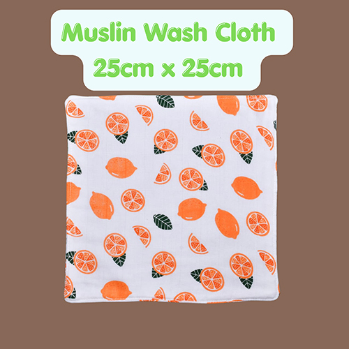 25cm x 25cm Muslin Wash Cloth