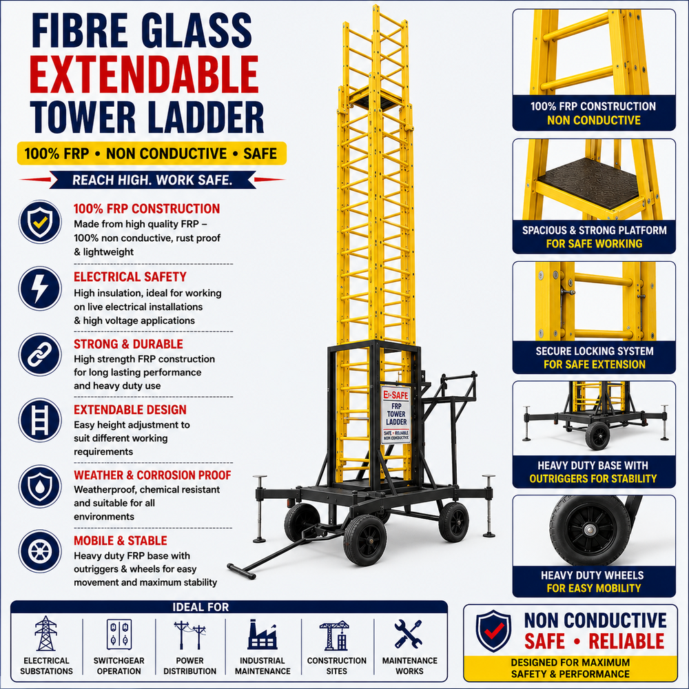 Frp Wall Support Extension Ladder