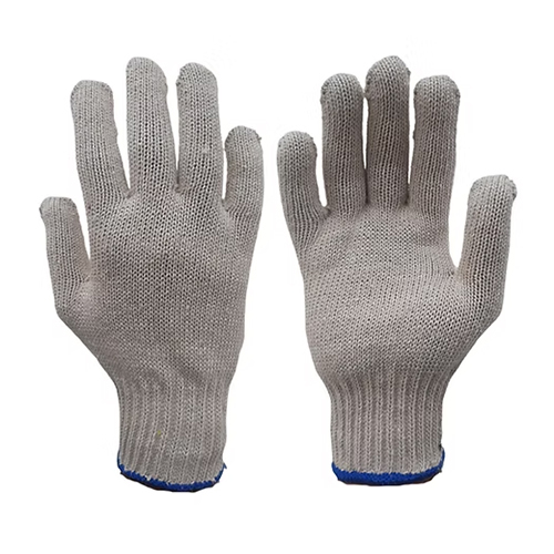 Delight 7 Gauge Cotton Knitted Hand Gloves (White)