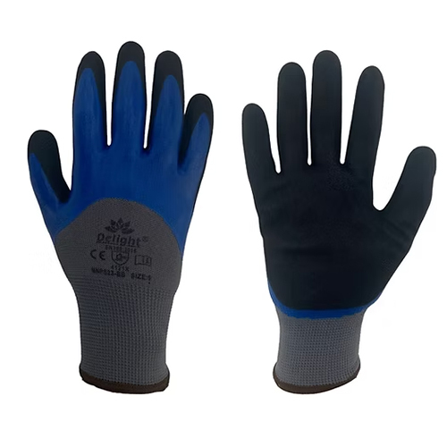 Delight MNPS23-BB Nitrile Coated gloves With Sandy Finish on the Palm