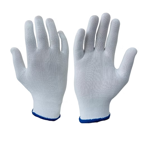 Delight MPK1361-W, 13 Gauge White Polyester Knitted Gloves