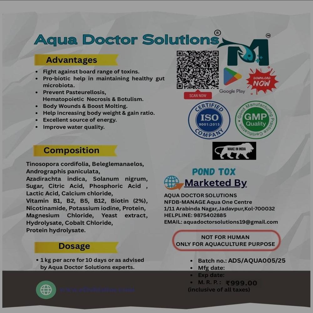 Pond Tox Eco Friendly Non Hazardous Toxin Eliminator