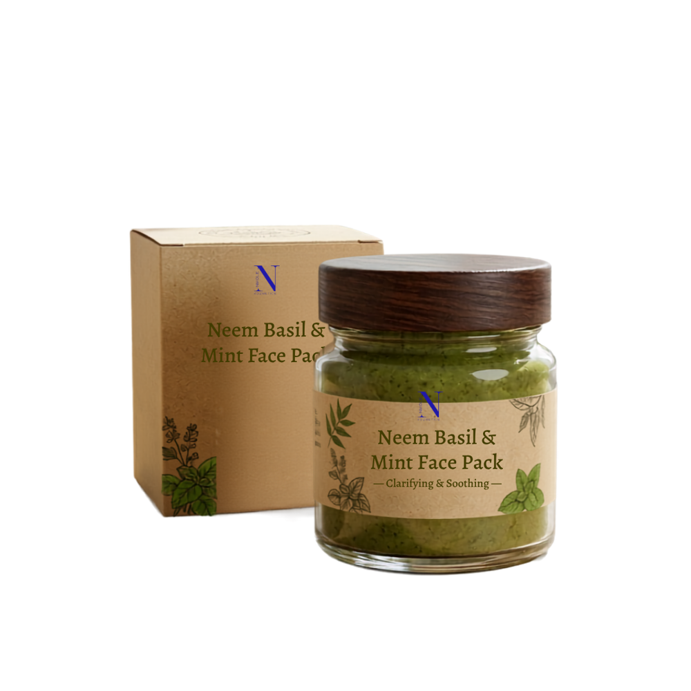 Neem Basil & Mint Face Pack - Attributes: Smudge Proof