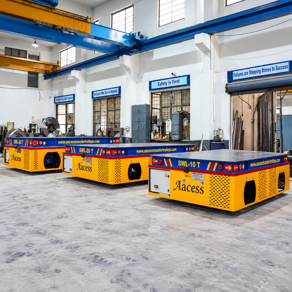 Battery Operated 90 Degrees Rotational Trolley