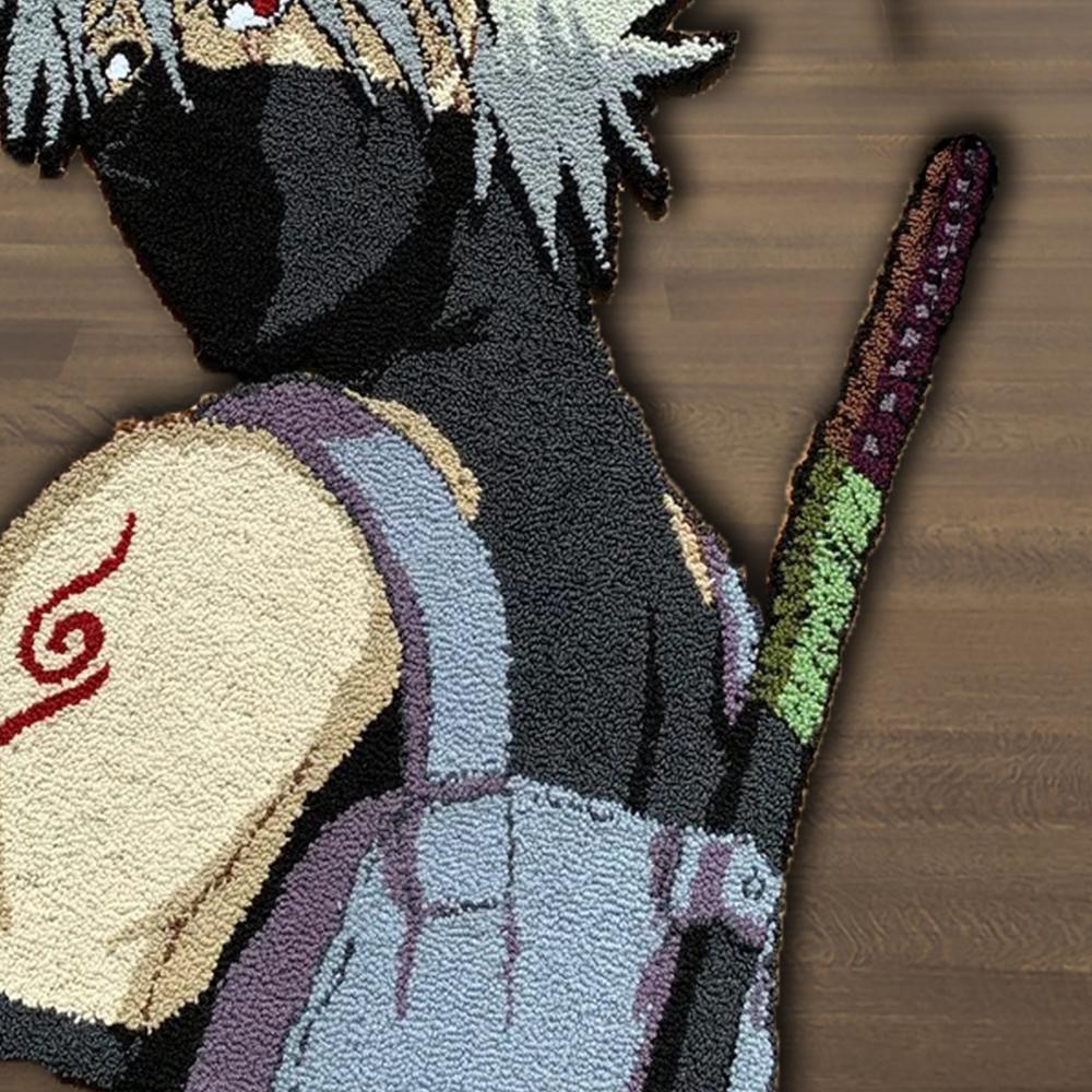 Anime Tufted Wool Rug Handmade Custom Cartoon Area Rug for Living Room Bedroom
