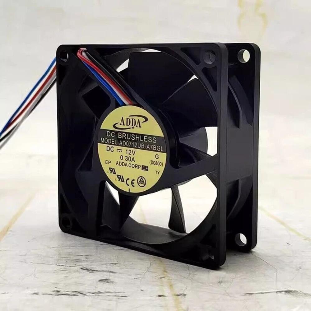 ADDA AD0712UB-A7BGL 12V DC 0.30A 7025mm Ball Bearing Industrial Axial Cooling Fan
