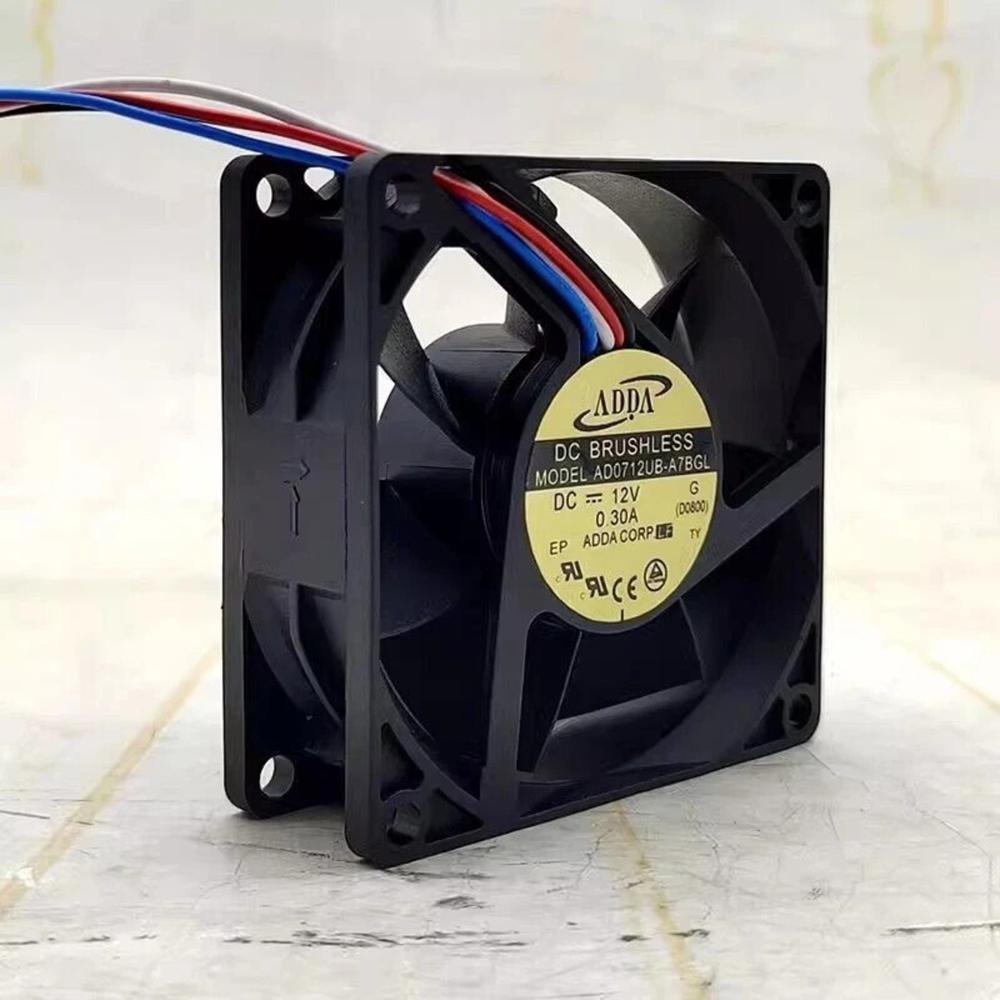 ADDA AD0712UB-A7BGL 12V DC 0.30A 7025mm Ball Bearing Industrial Axial Cooling Fan
