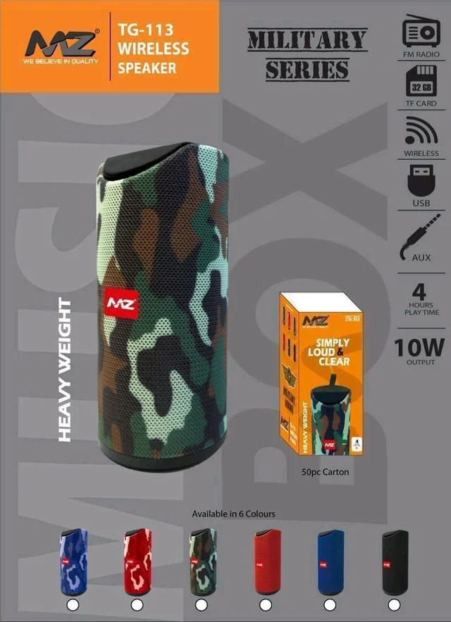 Mz Tg 113 Wireless Bluetooth Speaker