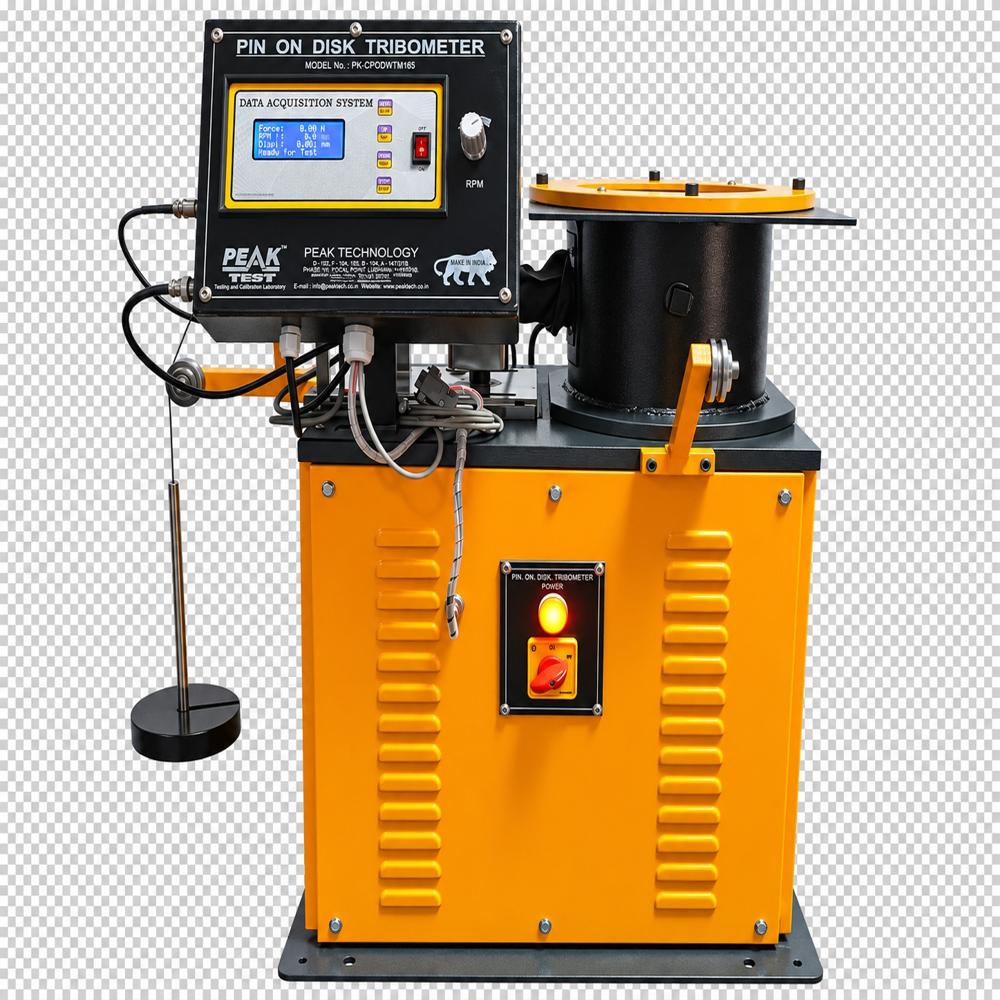 Computerised Pin On Disc Wear Testing Machine - Powder-coated Mild Steel, 100 Mm Disc Diameter, 200 N Load Capacity | Digital Lcd Display, Real-time Data Acquisition, Programmable Parameters
