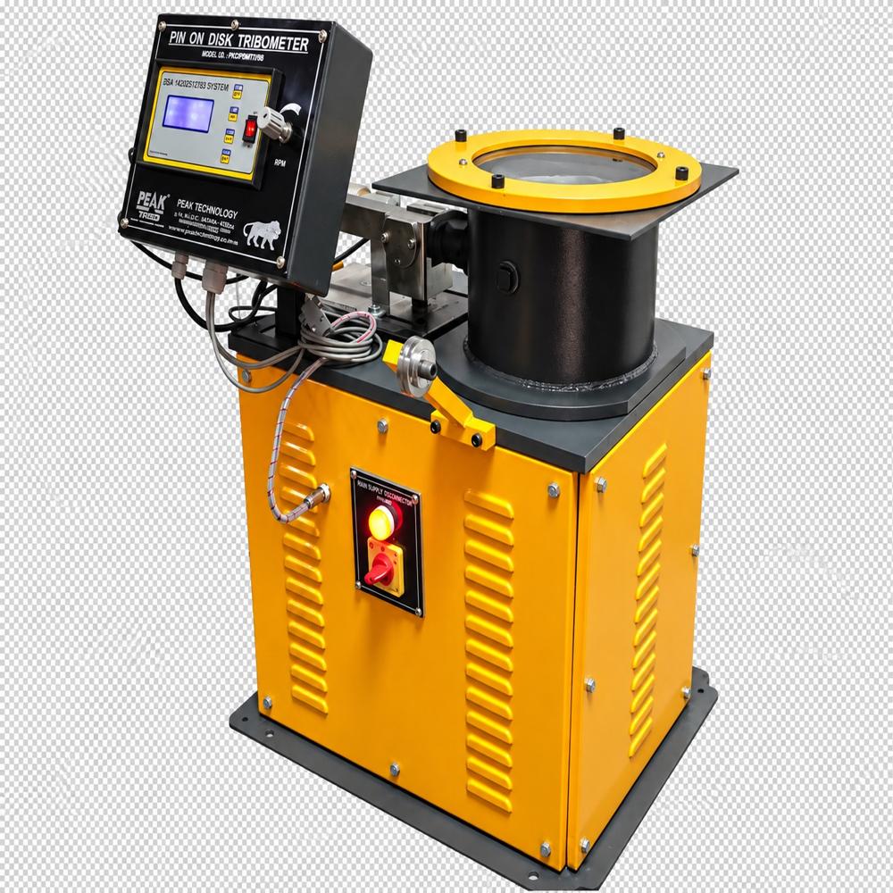 Computerised Pin On Disc Wear Testing Machine - Powder-coated Mild Steel, 100 Mm Disc Diameter, 200 N Load Capacity | Digital Lcd Display, Real-time Data Acquisition, Programmable Parameters