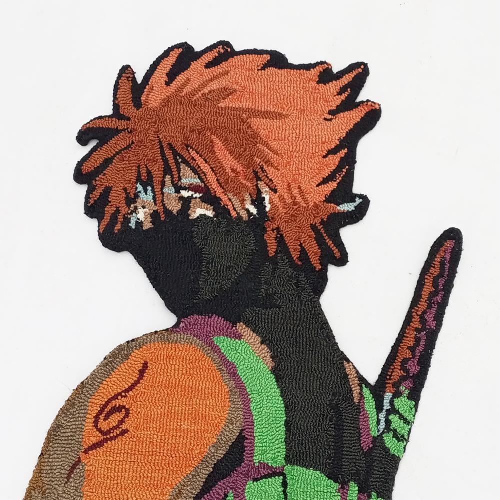 Anime Cartoon Handmade Tufted Wool Area Rug Custom Design Floor Carpet