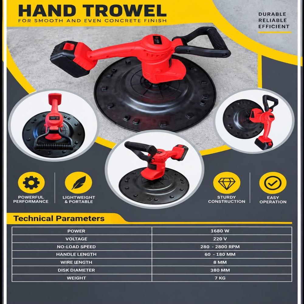 Hand Operated Power Trowel