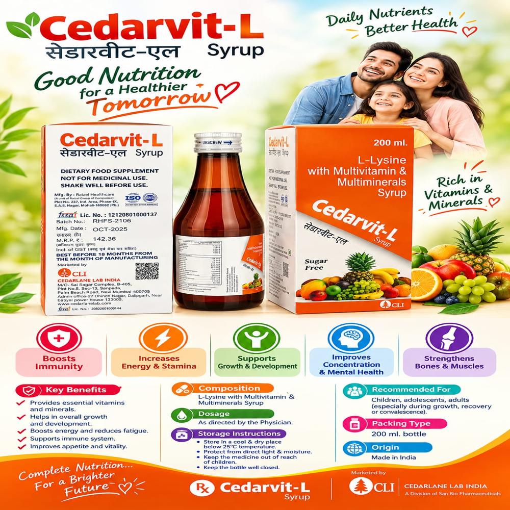 CEDARVIT-L SYRUP 200 ml