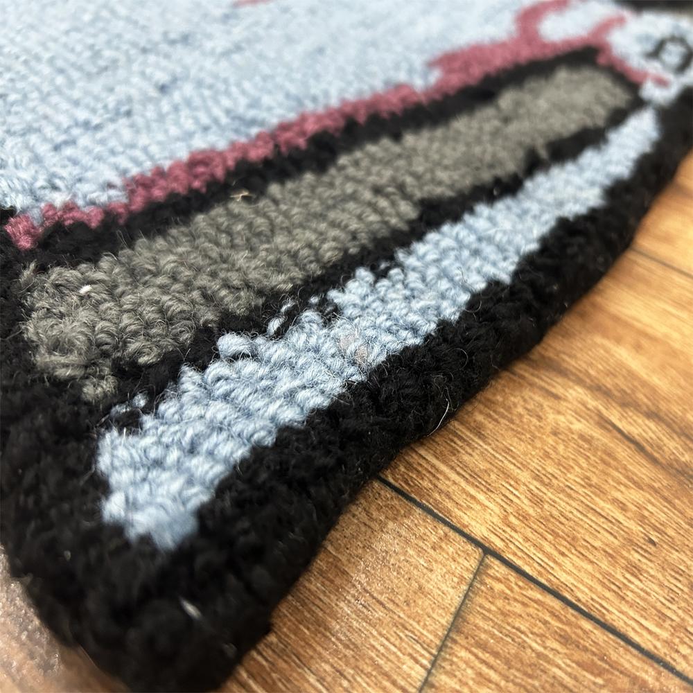 Hand Tufted Irregular Shaped Wool Rug Custom Logo Custom Size And Color Rug