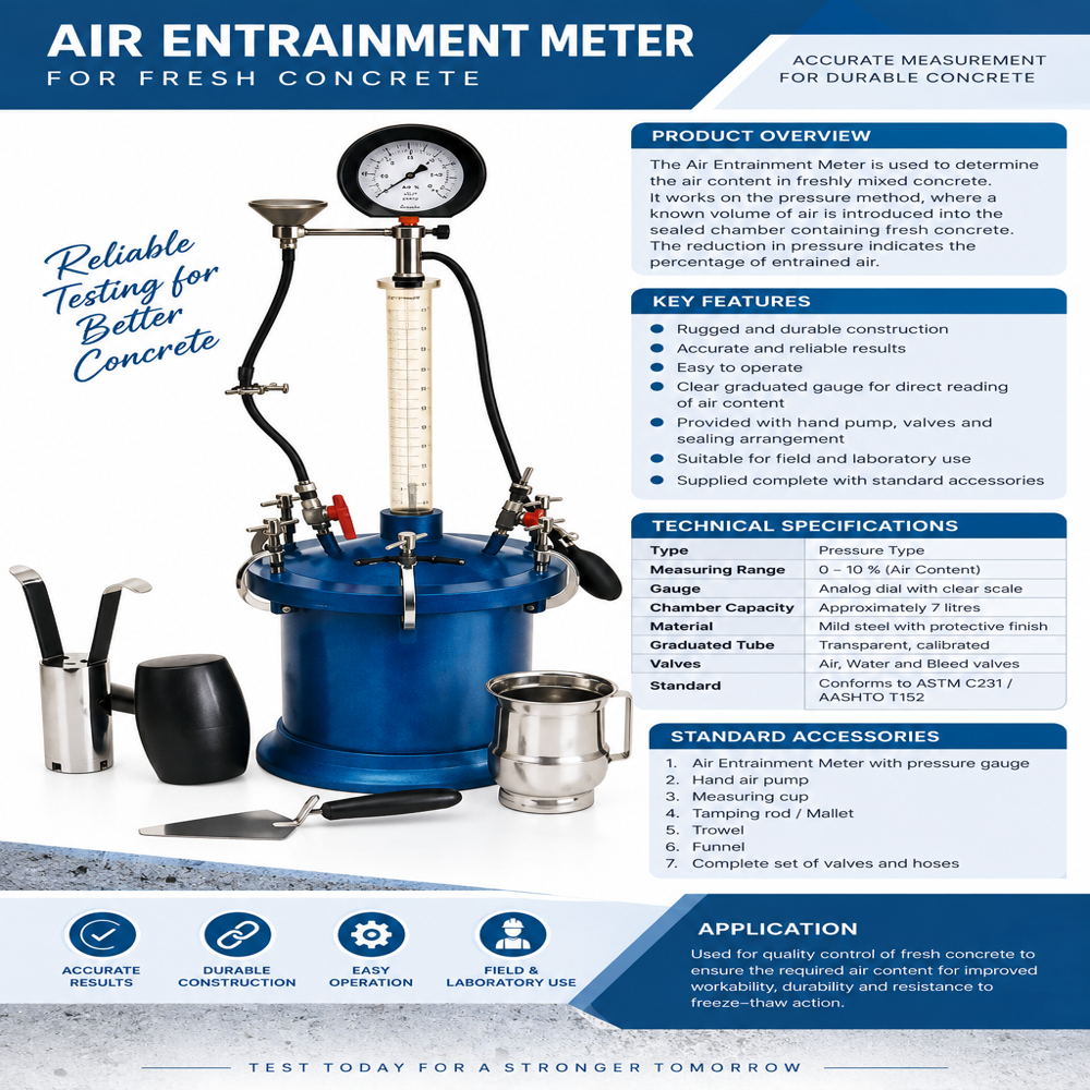 Concrete Air Entrainment Meter