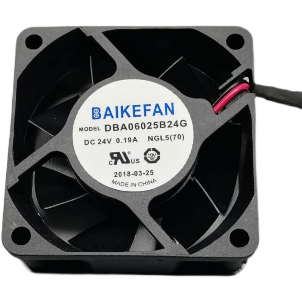 Baike Fan Dba06025B24G 24V Dc 0.19A 6025Mm Ball Bearing Industrial Axial Cooling Fan - Blade Material: Plastic