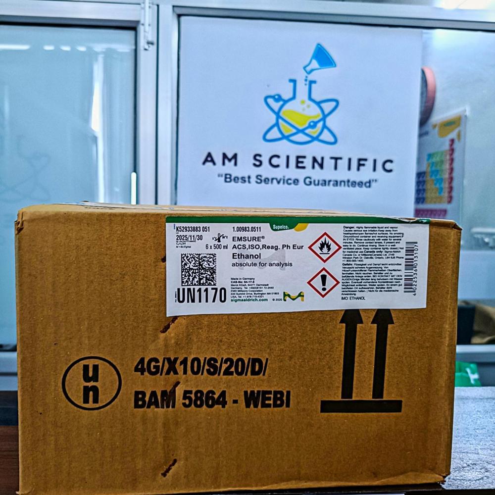 Merck Ethanol Absolute Lab Reagent LR Grade 99.99% 500ml