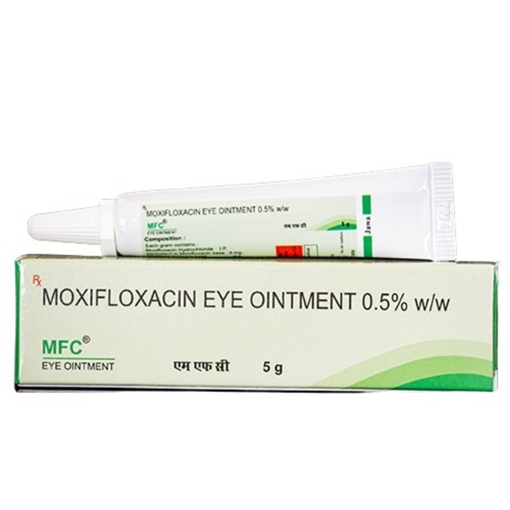 Mfc Eye Ointment - Ingredients: Each Gram Contains: Moxifloxacin Hydrochloride Equivalent To Moxifloxacin 5 Mg.