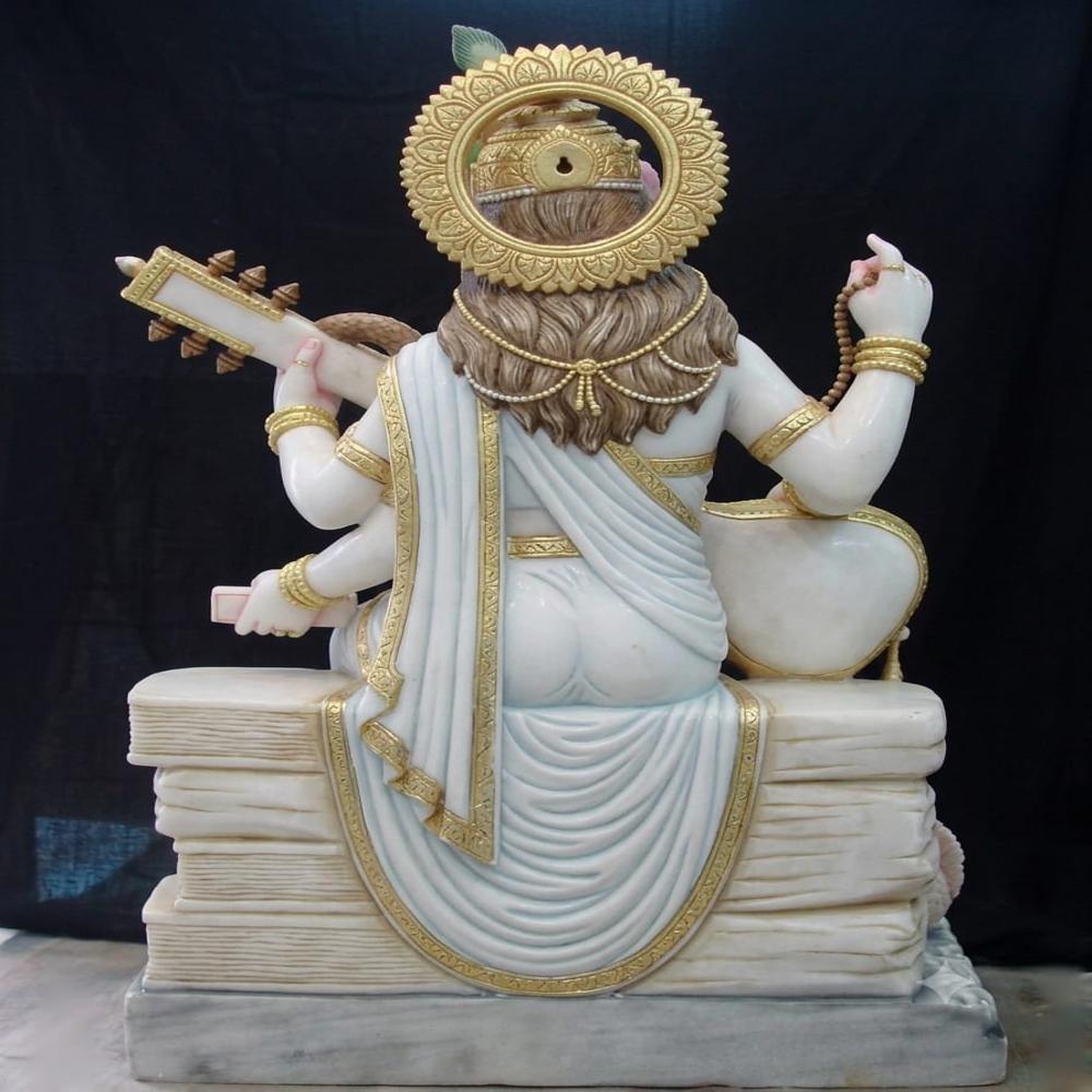 Marble Saraswati Statue