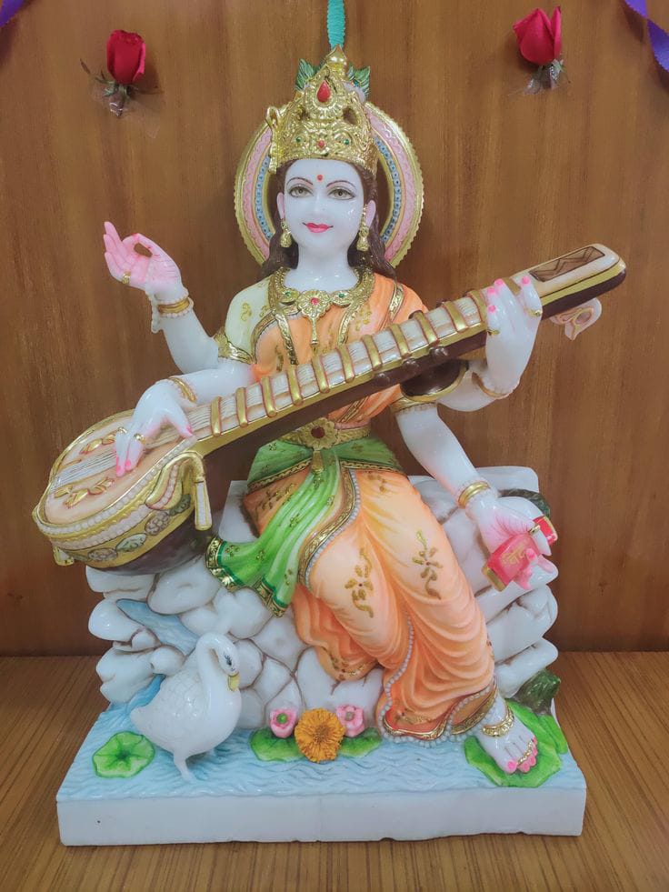Saraswati Marble Moorti