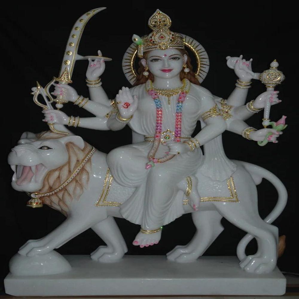 Marble Durga Moorti