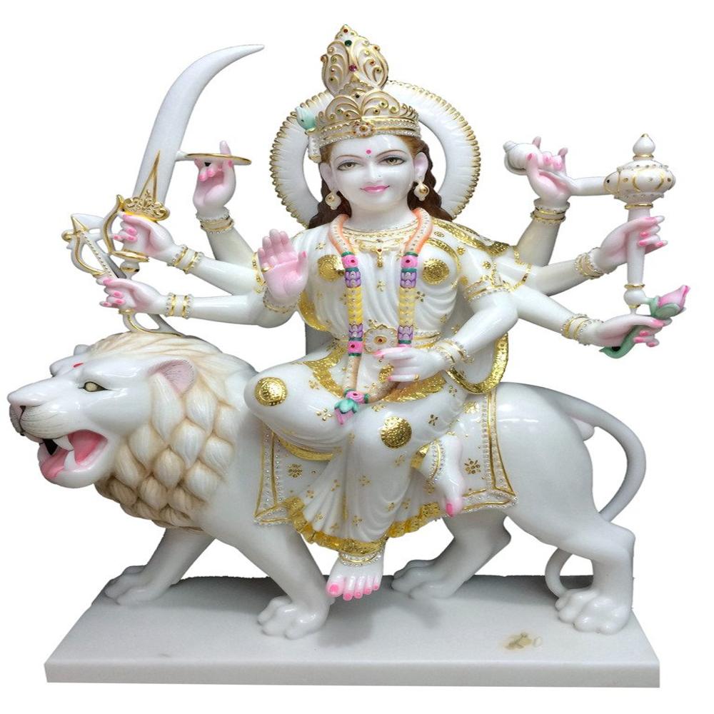 Marble Durga Moorti