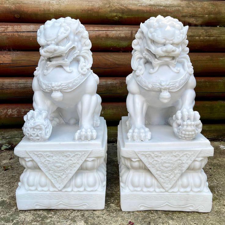 Marble Lion Statue