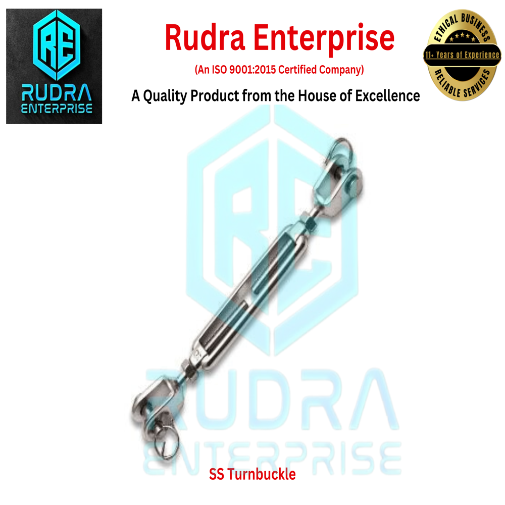 Rigging Screw Turnbuckle - Ss 304/316 Stainless Steel, Up To M20, Jaw-jaw Connection, Corrosion Resistant, Manual Screw Adjustment