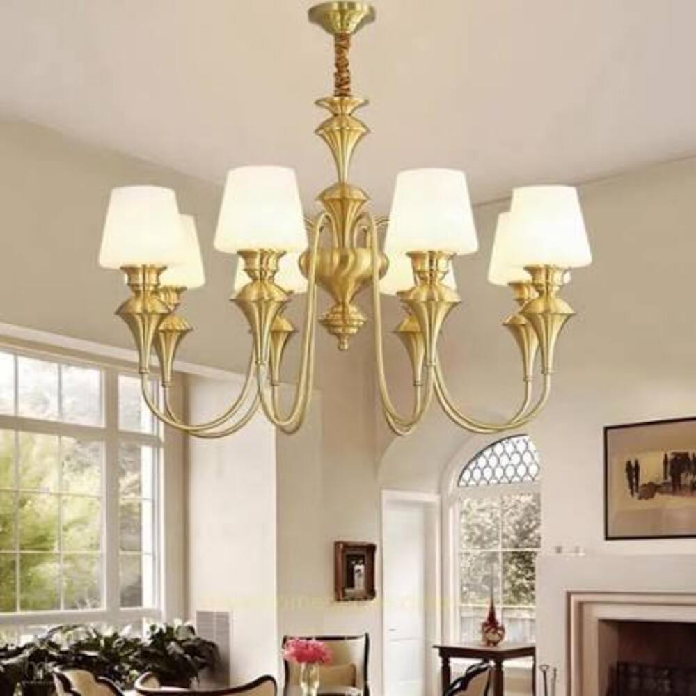 Brass Chandliers - Light Source: Energy Saving