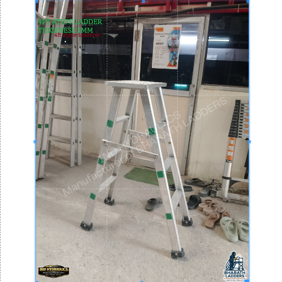 4 Ft A-Type Aluminium Ladder - Feature: Heavy Duty