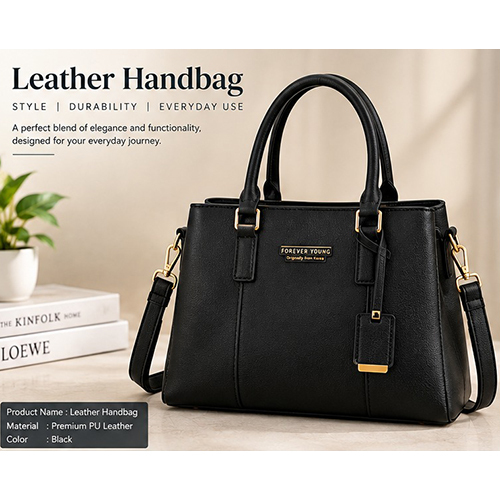 Black Leather Handbag