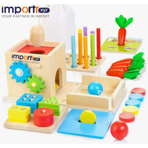 Montessori Wooden Building Blocks