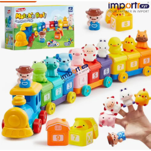 Toy Train Set Counting Matching - Age Group: 3+