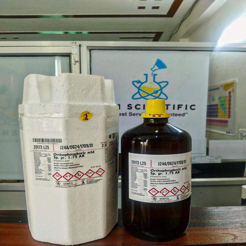 Orthophosphoric Acid Sp Gr 1.75 AR 2.5Ltr