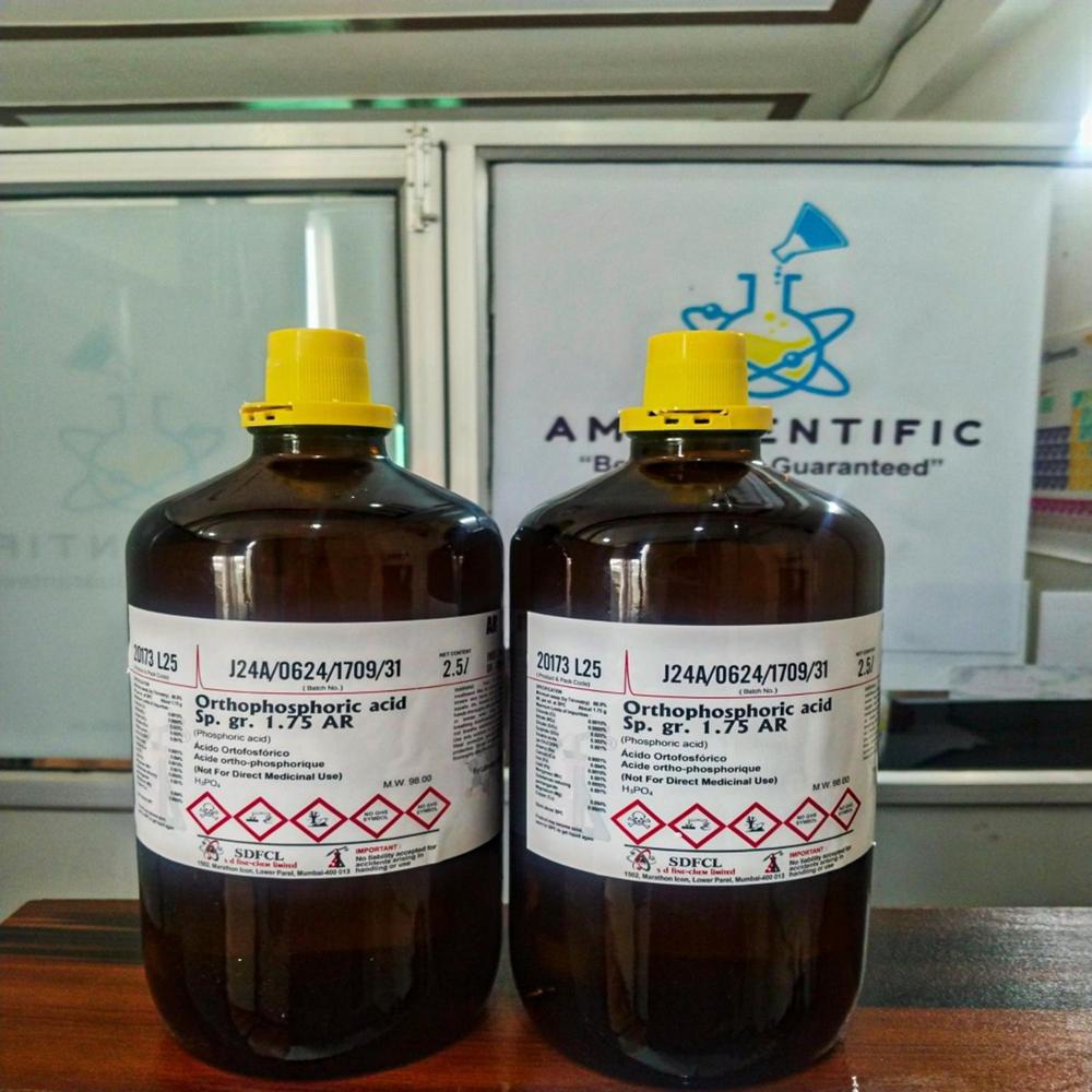 Orthophosphoric Acid Sp Gr 1.75 AR 2.5Ltr